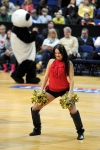 Cheerleaderi ottelussa Honka - CSKA Moskova